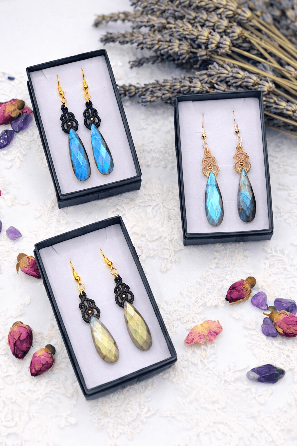 Boucles d'oreilles Gouttes de Magie